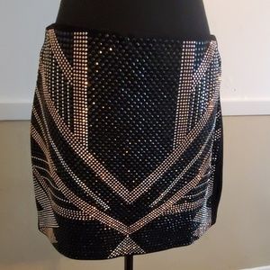 Sparkly studded skirt